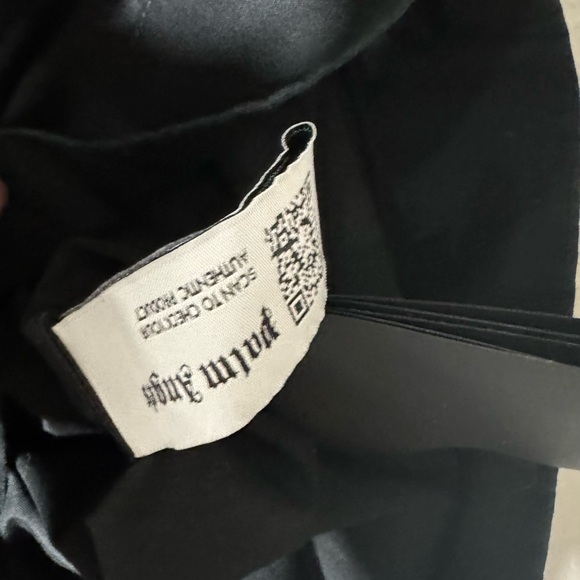 Palm Angels Black Button Up Shirt Palm Tree Print Mens Bowler Shirt - Picture 16 of 16